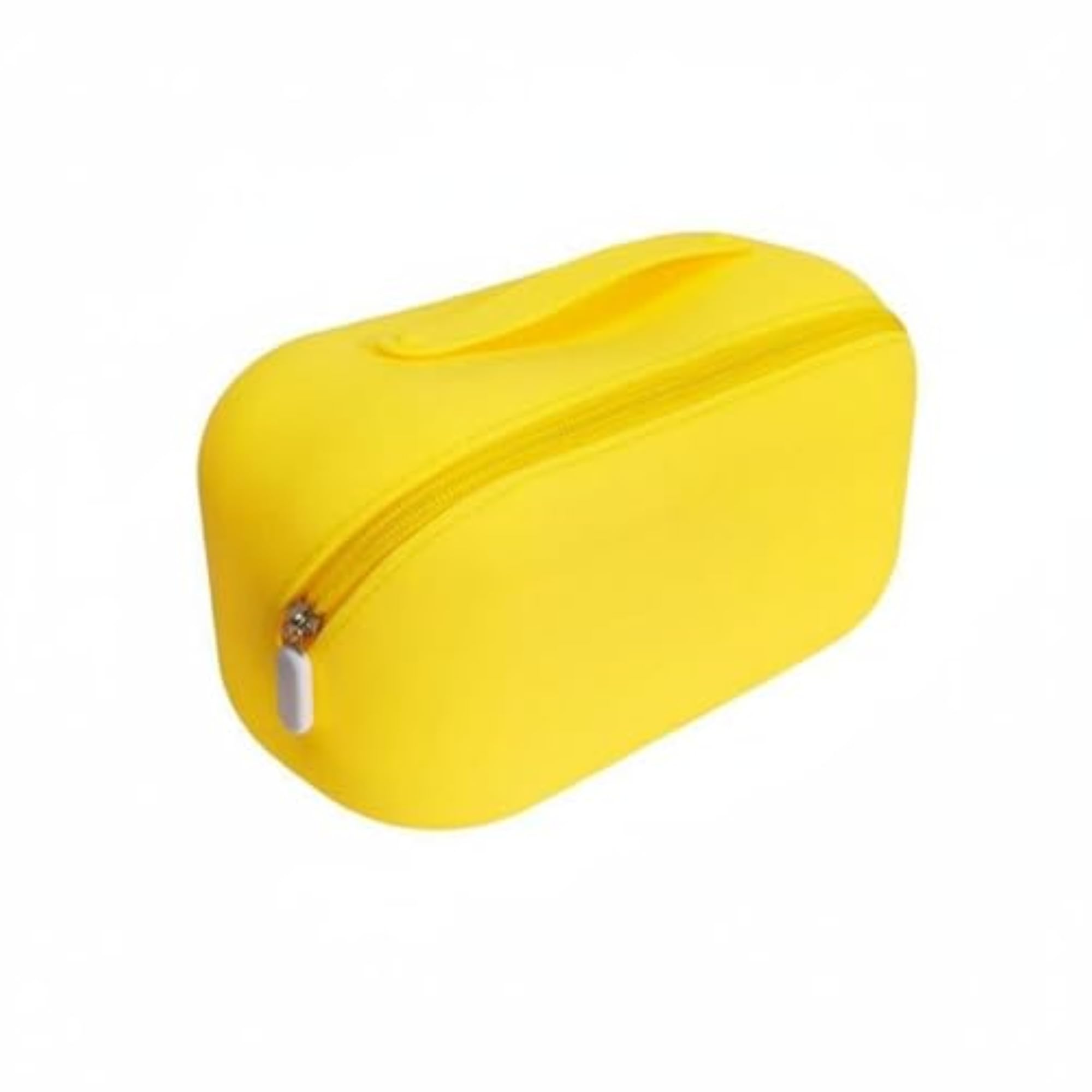 Large Capacity Yellow Silicone Waterproof Makeup Bag, Portable